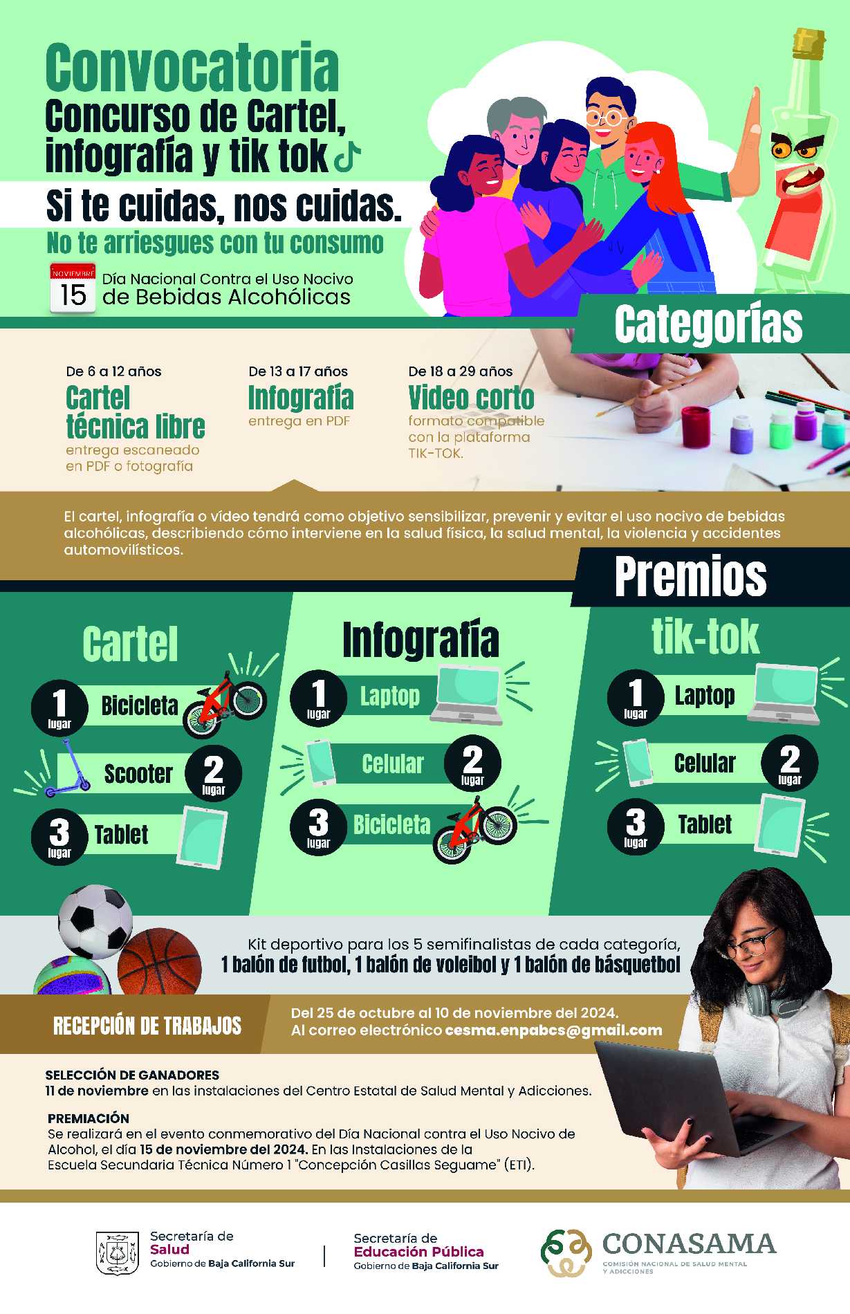 Concurso de Cartel, Infografía y Tik Tok