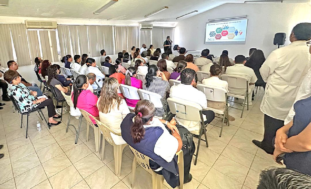 IMPARTIÓ SALUD ESTATAL UN CURSO DE ACTUALIZACIÓN SOBRE SARAMPIÓN A PERSONAL DE COMONDÚ