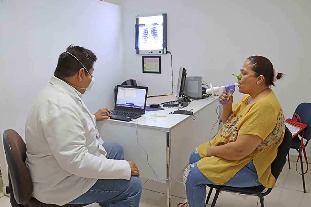 EFECTUÓ SALUD ESTATAL JORNADAS DE ESPIROMETRÍAS PARA FORTALECER DETECCIÓN DE AFECCIONES PULMONARES