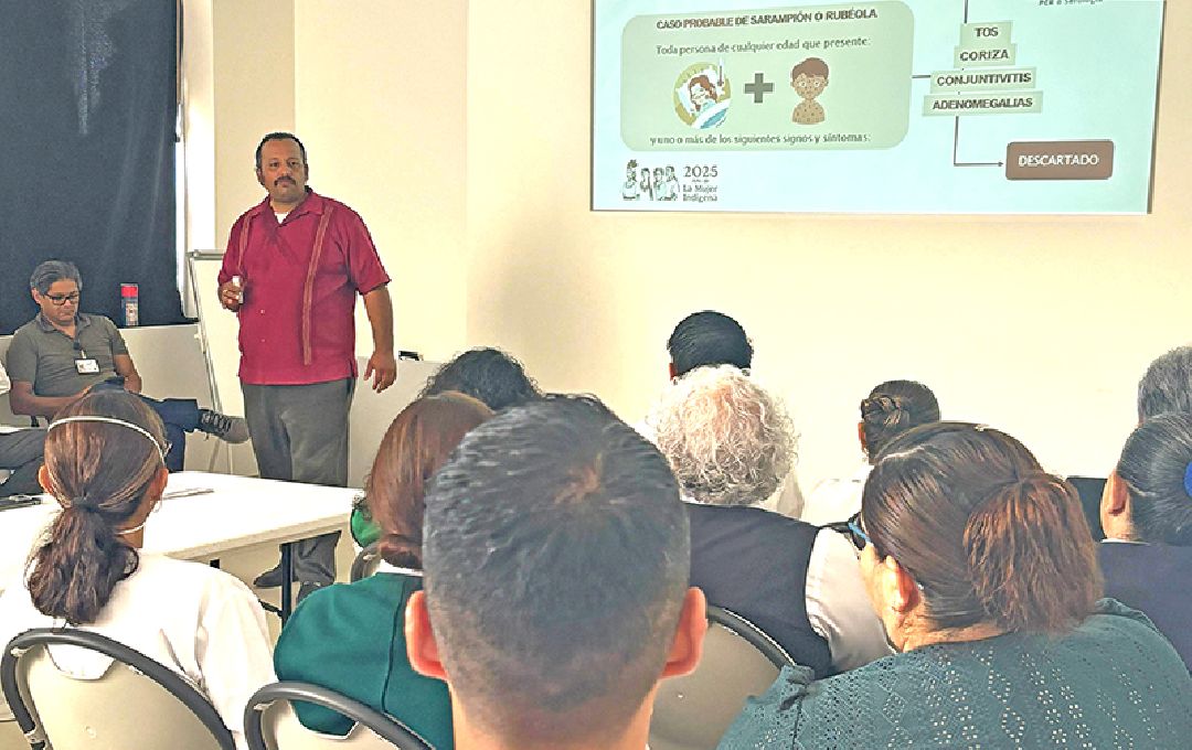 IMPARTIÓ SALUD ESTATAL CURSO SOBRE PREVENCIÓN, MANEJO Y CONTROL DE SARAMPIÓN A PERSONAL DE MULEGÉ