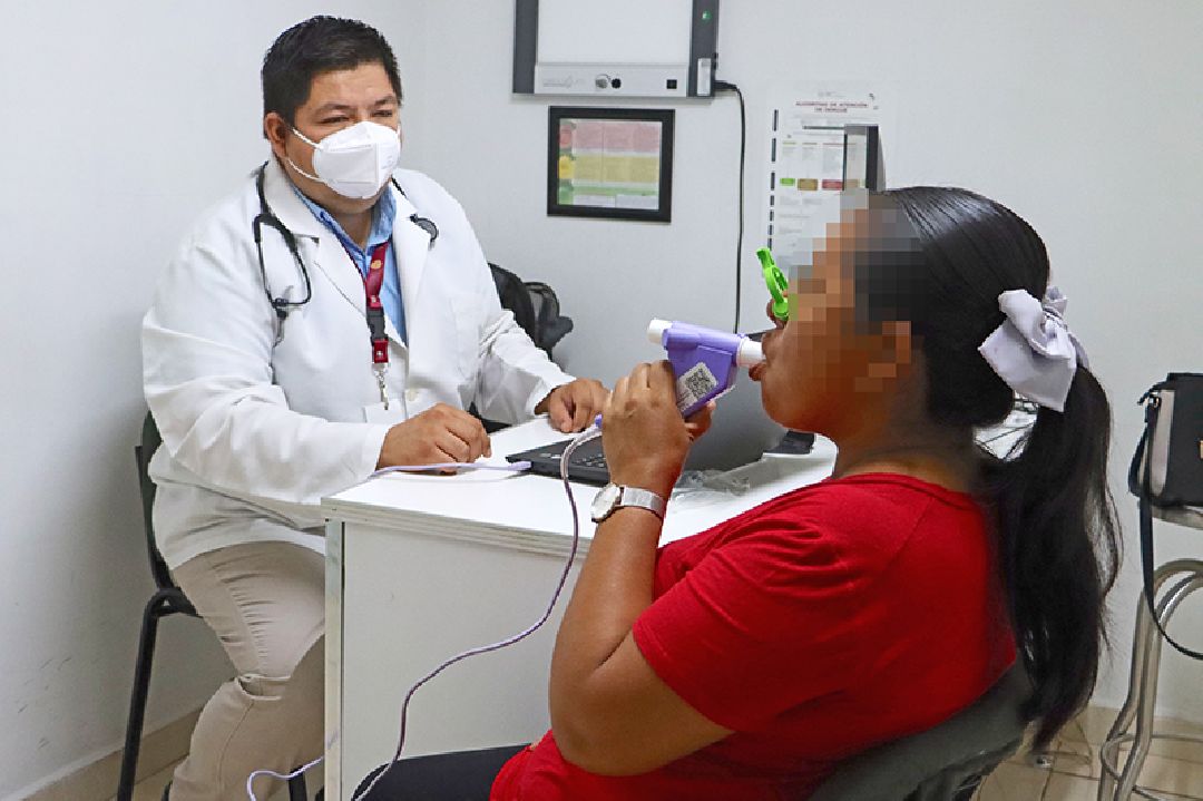 EFECTUÓ SALUD ESTATAL JORNADAS DE ESPIROMETRÍAS PARA FORTALECER LA DETECCIÓN DE ENFERMEDADES RESPIRATORIAS