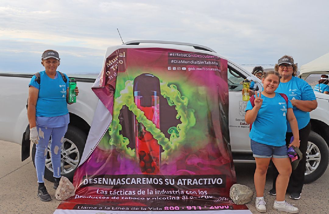 REALIZÓ SALUD ESTATAL UN “COLILLATÓN” PARA CONMEMORAR EL DÍA MUNDIAL SIN TABACO