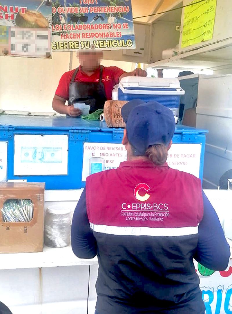 SUSPENDIDA TEMPORALMENTE LA VENTA DE ALIMENTOS EN VÍA PÚBLICA DE LOS CABOS: SSA